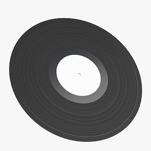 vinyl phonograph record 3D