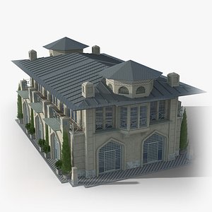 3D Old Building 01