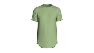 3D Men Scalloped Tshirt