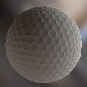 3d golf ball model
