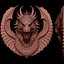 Modelo de impressão 3D Dragon Head Relief No6