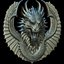 Modelo de impressão 3D Dragon Head Relief No6