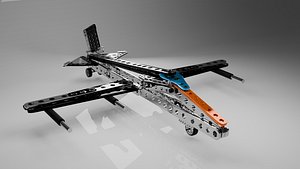 Airplane 3d model in new way