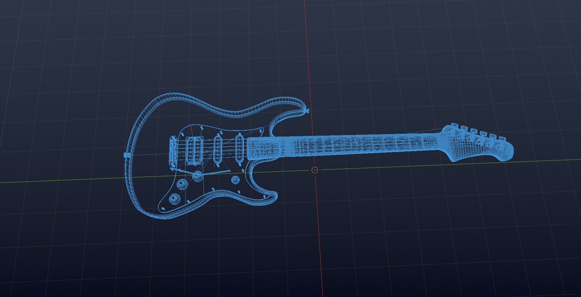 3D Electric Guitar Model TurboSquid 1628138