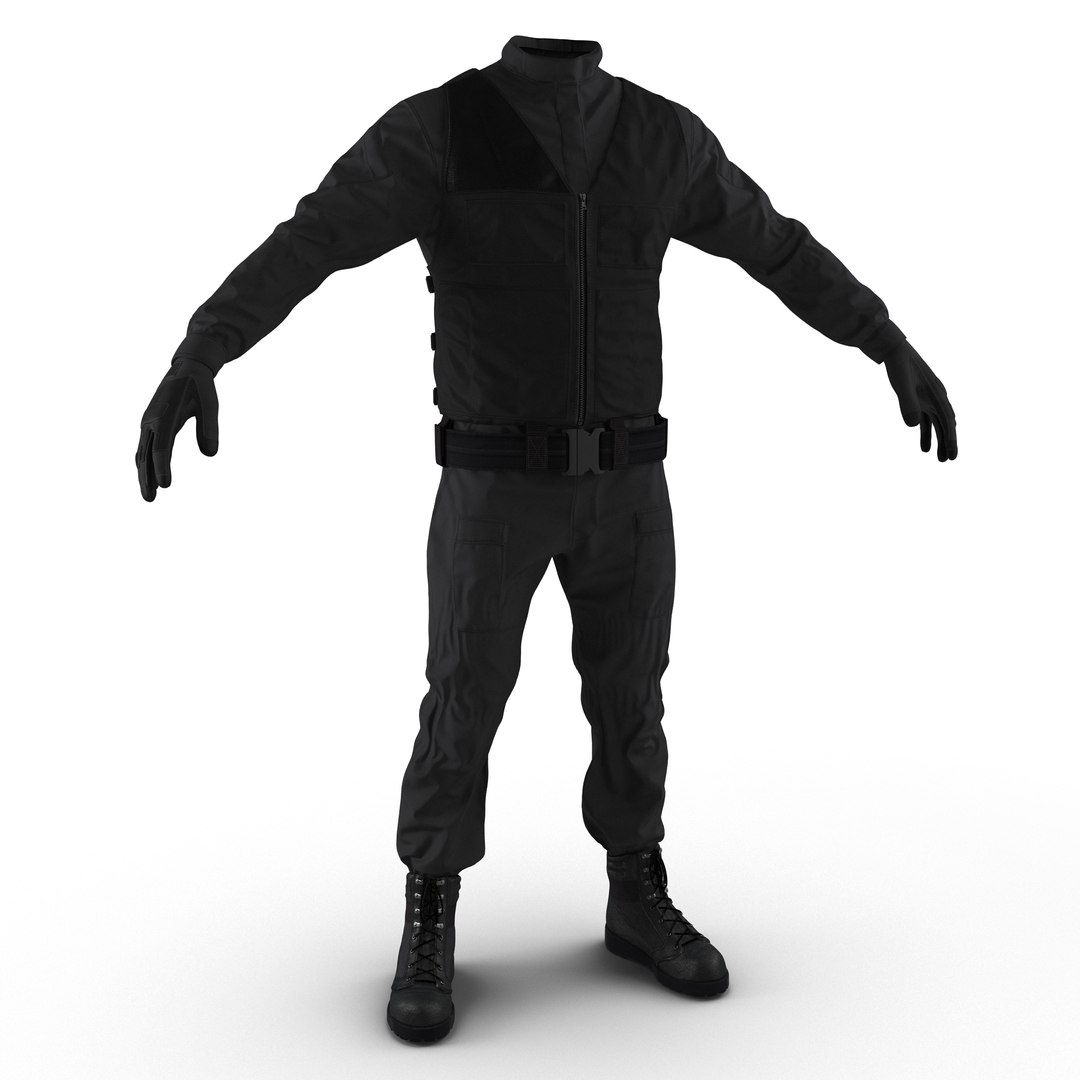 SWAT Uniform 6 3D model preview