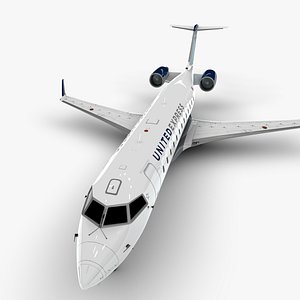 express bombardier crj 200 3D model