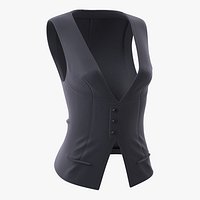 Womens Waistcoat 3D Model