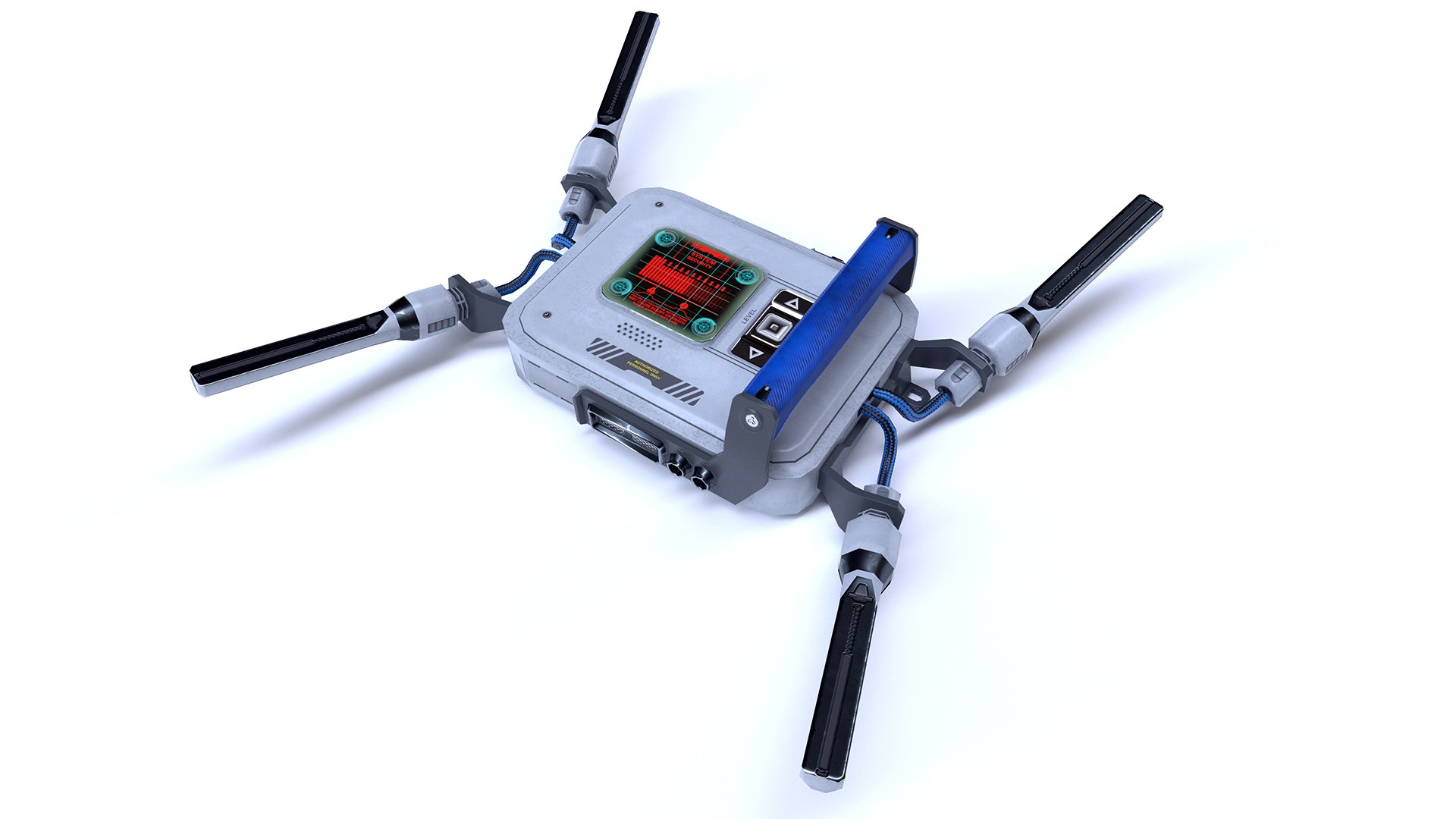 Toolkit Scifi Devices Set Lowpoly PBR 3D Model TurboSquid 1957164