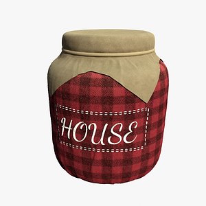 Decorative Little Tissue Jar 3D model