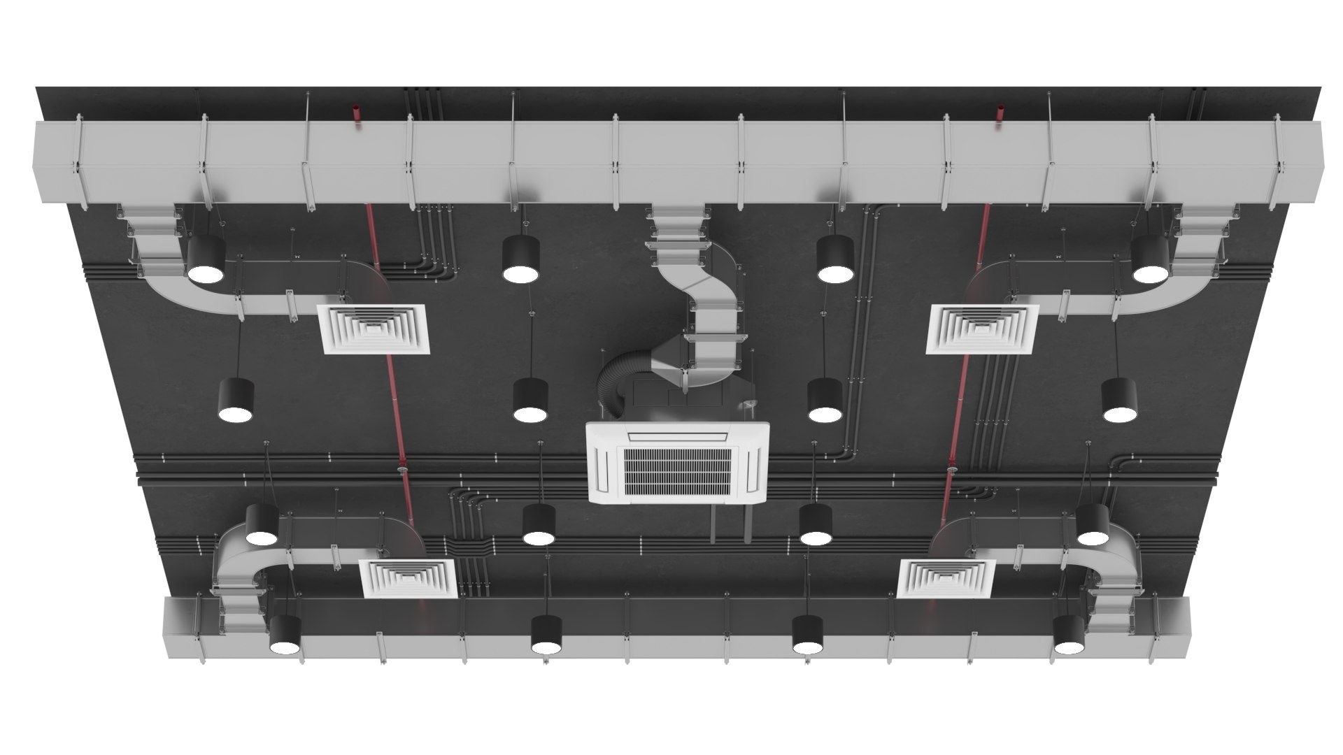 3D Model Ventilation System - TurboSquid 2355822