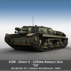43M Zrinyi II - Hungarian Assault Gun - 3rd Battery 34