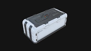 3D Sci-fi Container Chest