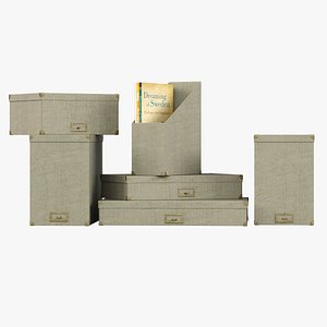 Restoration Hardware/Linen Office Storage Accessories Fog