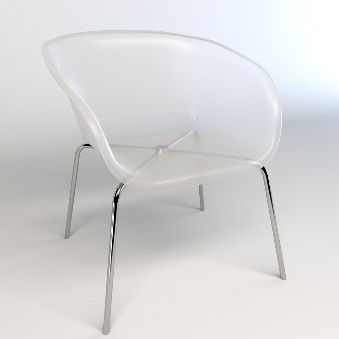 3d transparent chair model