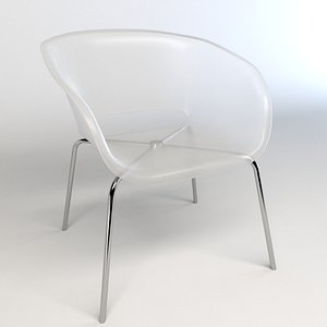 3d transparent chair model