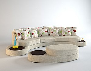 Curved sofa