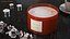 Scented Candle Red with 3 Wicks