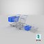 Two Detailed Shopping Carts model