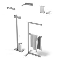 gessi rettangolo accessories bathroom towel brush holder hook modern contemporary