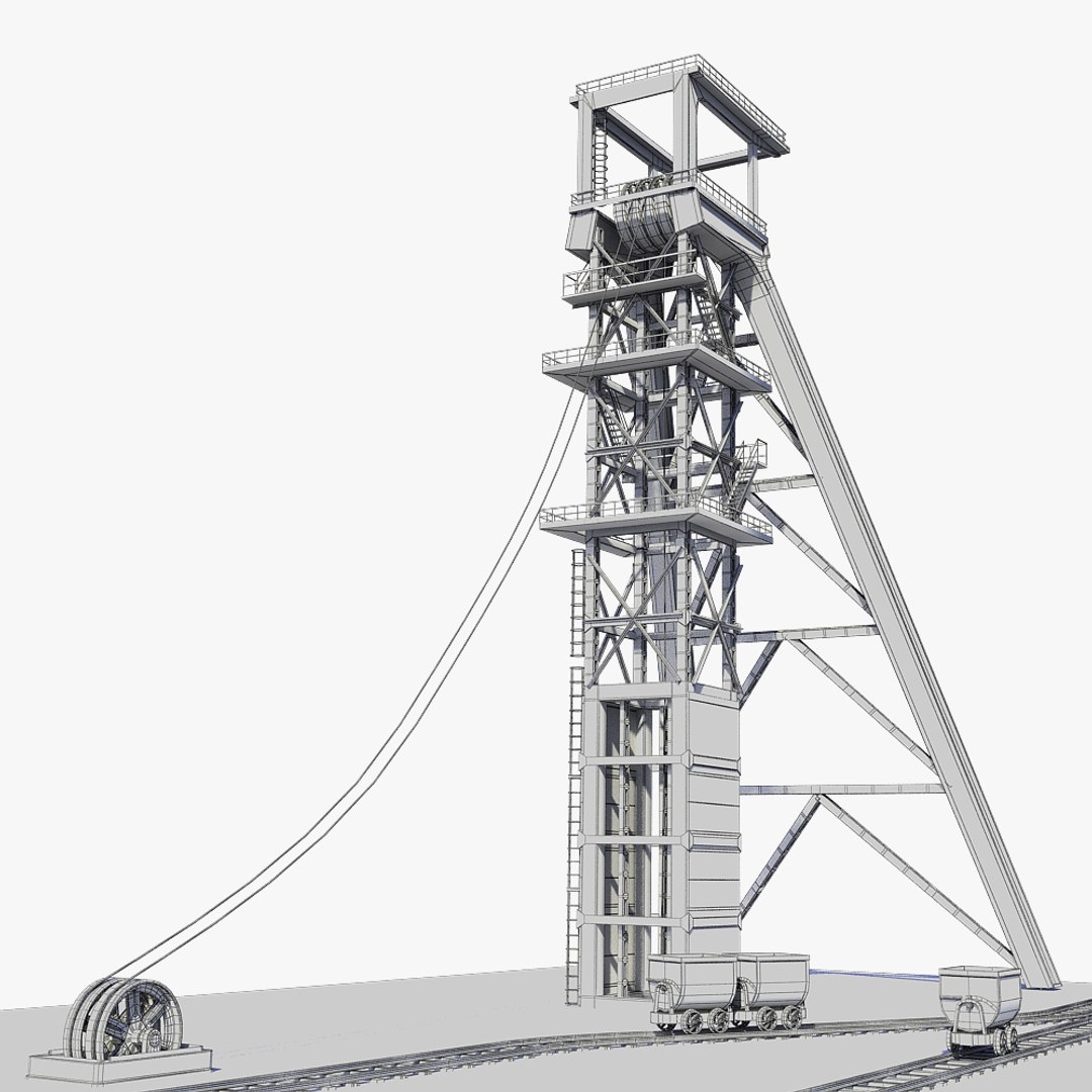 Mining Headframe 3d Model