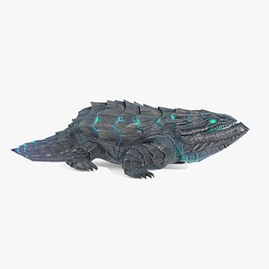 3D Mythical Warcraft Volcanic Lizard model