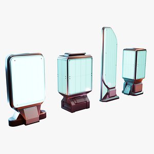 Sci-fi Street Lights set