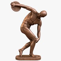 Discobolus Bronze Statue