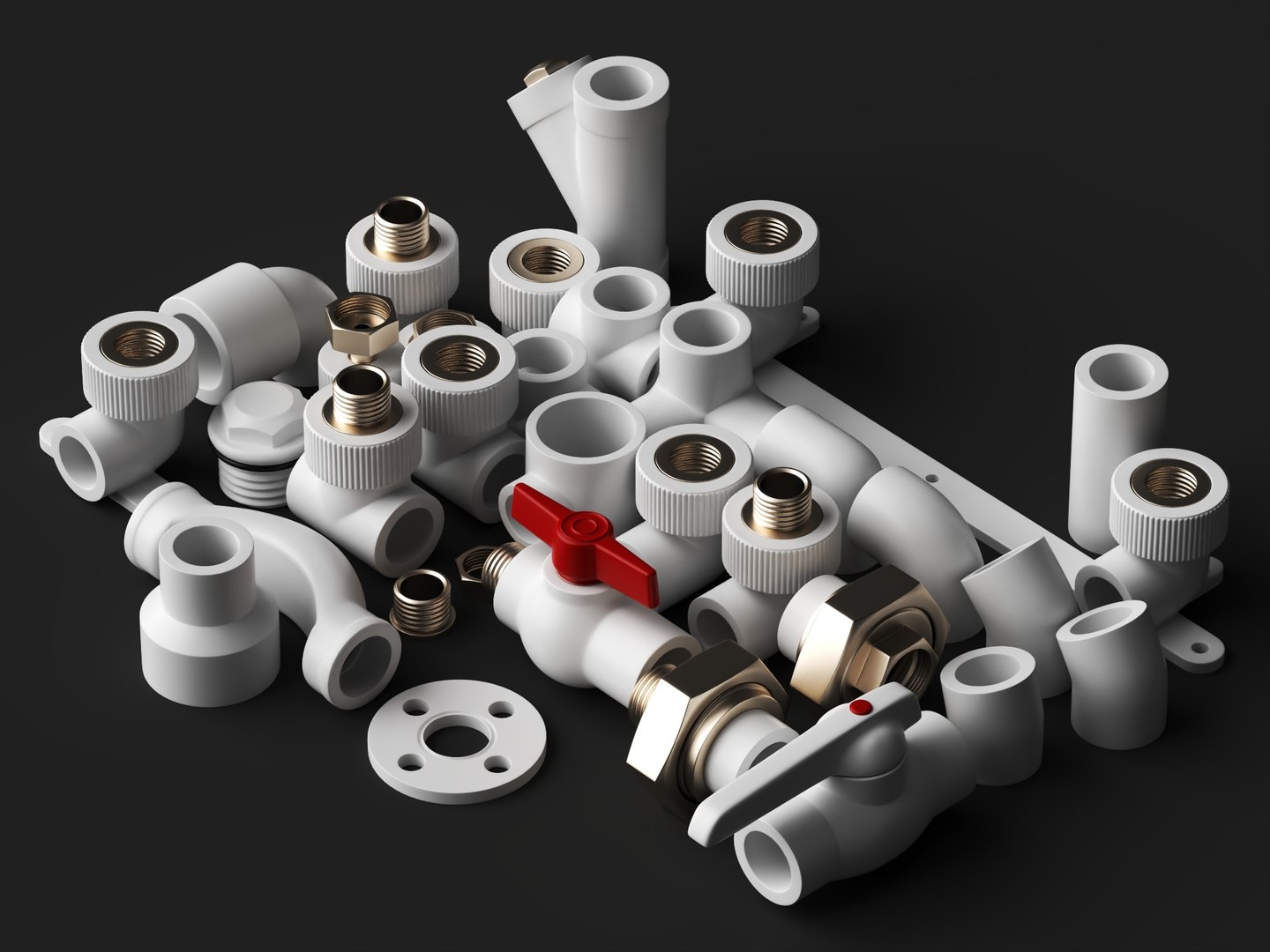 PPR Pipe Fittings 3D Model Plumbing Parts Collection model https://p.turbosquid.com/ts-thumb/jO/u0Ypbh/15/pipefittings6/jpg/1787404822/1920x1080/fit_q87/3ee3d56b6a142a336a490699ff47da1e50a6f377/pipefittings6.jpg