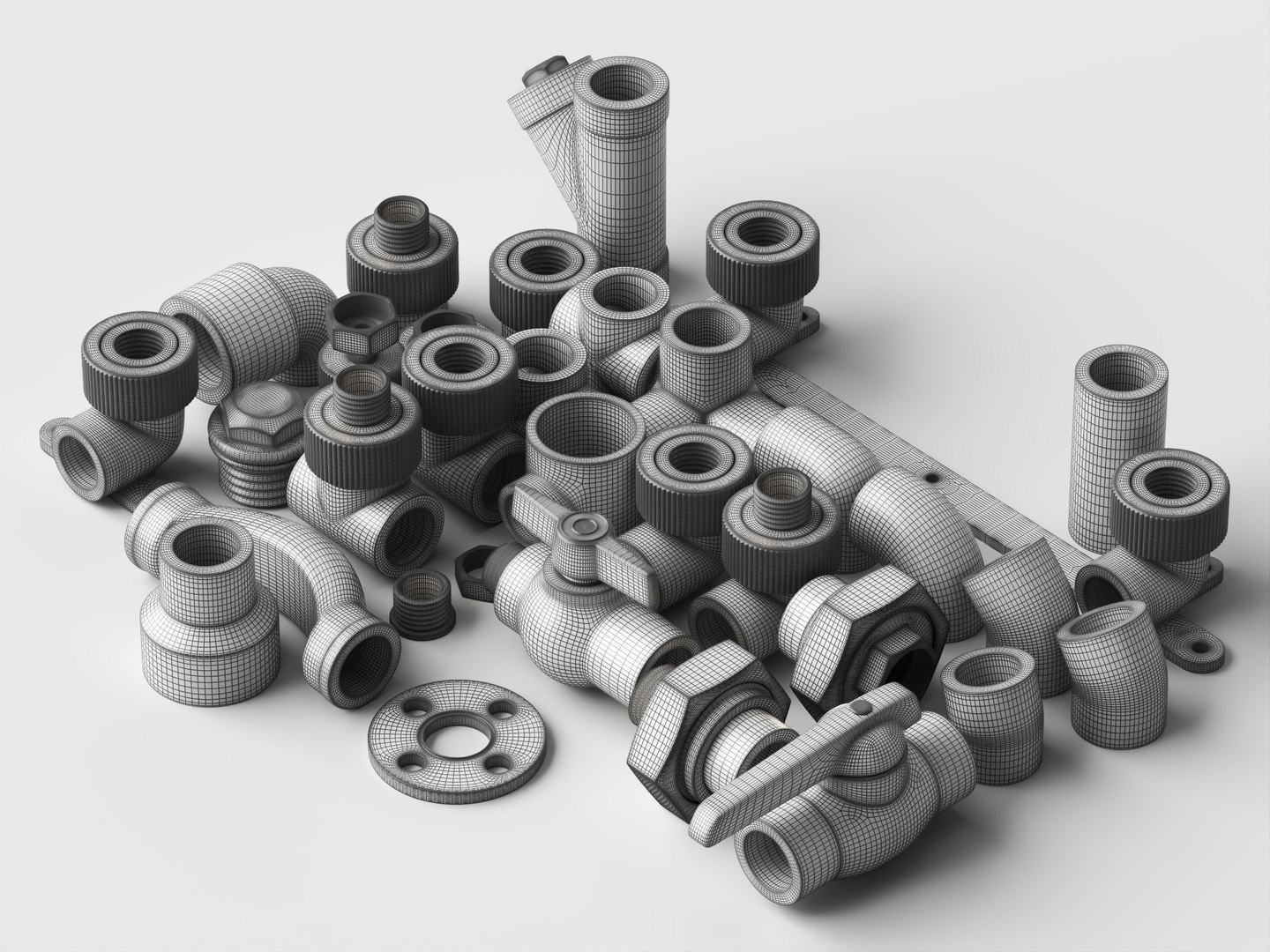PPR Pipe Fittings 3D Model Plumbing Parts Collection model https://p.turbosquid.com/ts-thumb/jO/u0Ypbh/5w/pipefittings13/jpg/1787404827/1920x1080/fit_q87/4eb2dc1ee2132f7c5340e0b1f62dd8d0102b0c19/pipefittings13.jpg