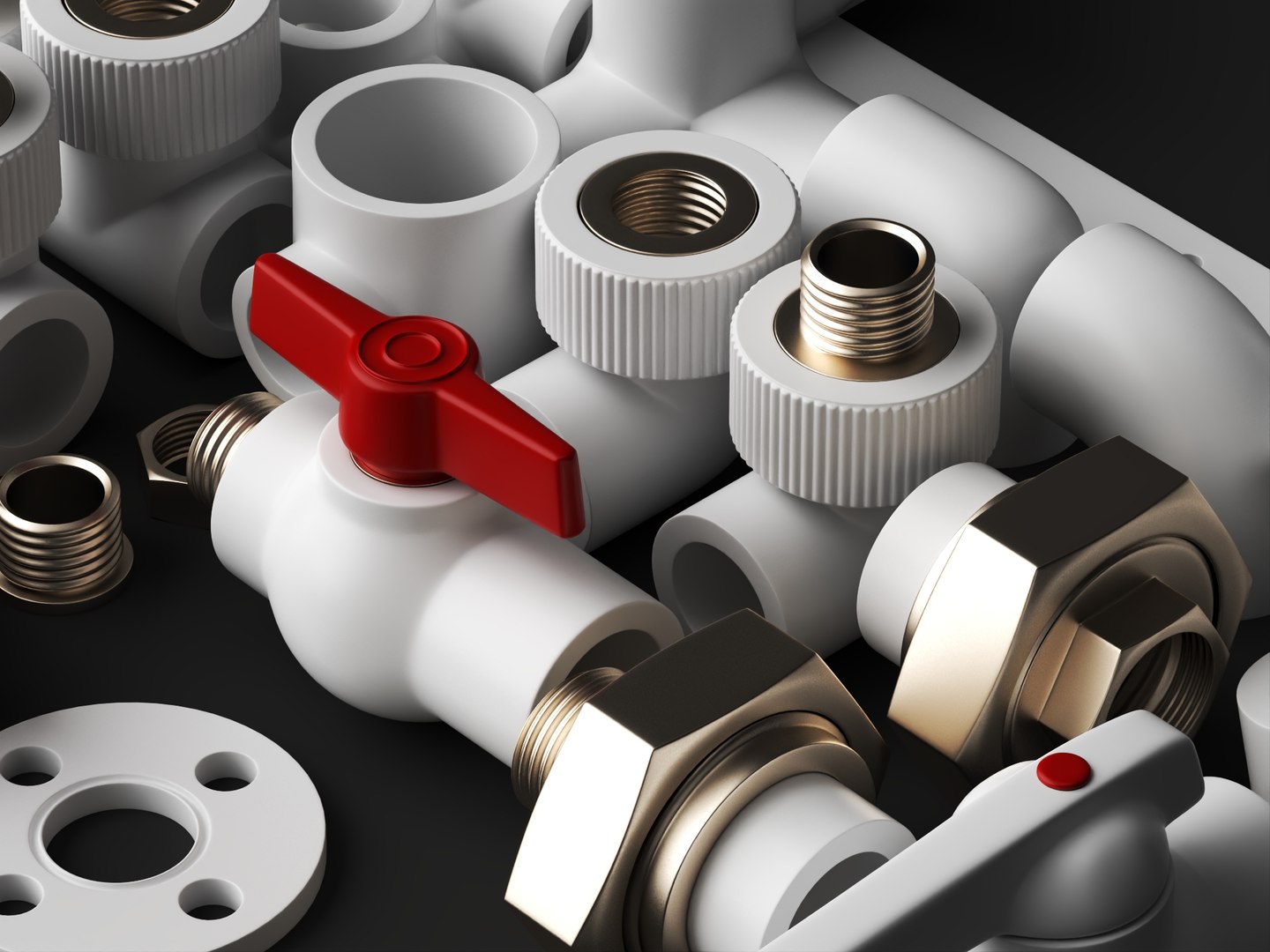 PPR Pipe Fittings 3D Model Plumbing Parts Collection model https://p.turbosquid.com/ts-thumb/jO/u0Ypbh/J4/pipefittings5/jpg/1787404820/1920x1080/fit_q87/9bea7c8ac63e94ef72a2387022fa731a3431f694/pipefittings5.jpg