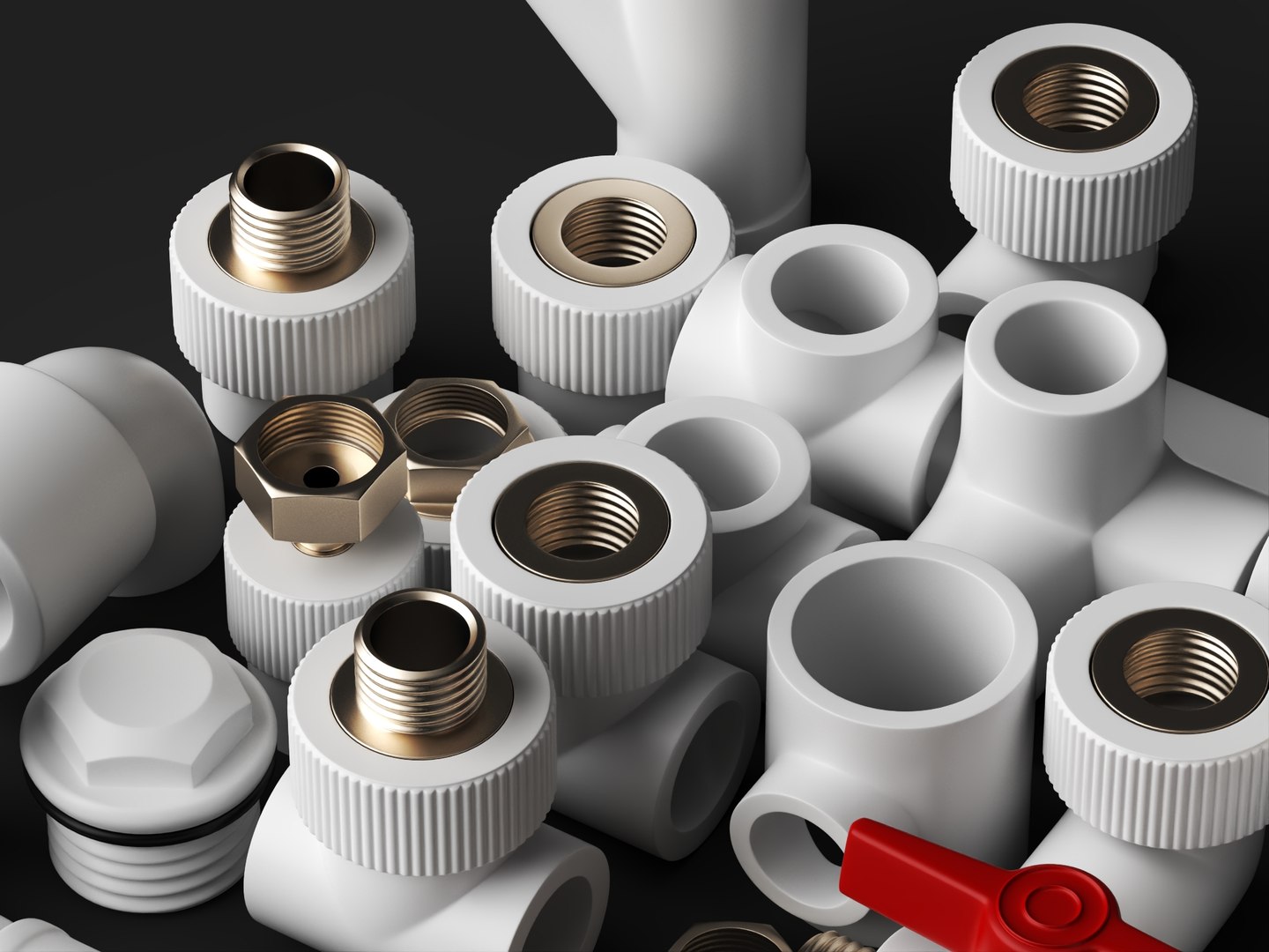 PPR Pipe Fittings 3D Model Plumbing Parts Collection model https://p.turbosquid.com/ts-thumb/jO/u0Ypbh/gw/pipefittings4/jpg/1787404820/1920x1080/fit_q87/af3c650b45e36e3aaf7bb5a8289dcfecc9df0007/pipefittings4.jpg