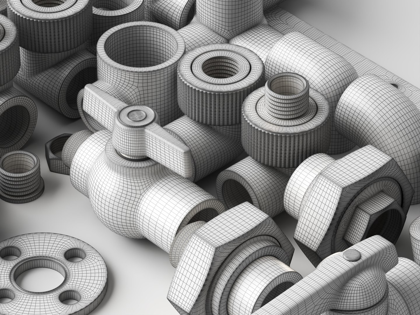 PPR Pipe Fittings 3D Model Plumbing Parts Collection model https://p.turbosquid.com/ts-thumb/jO/u0Ypbh/rY/pipefittings12/jpg/1787404828/1920x1080/fit_q87/59a0768ba9b3c9f4e5b0468bbe4fefe6d519e1af/pipefittings12.jpg