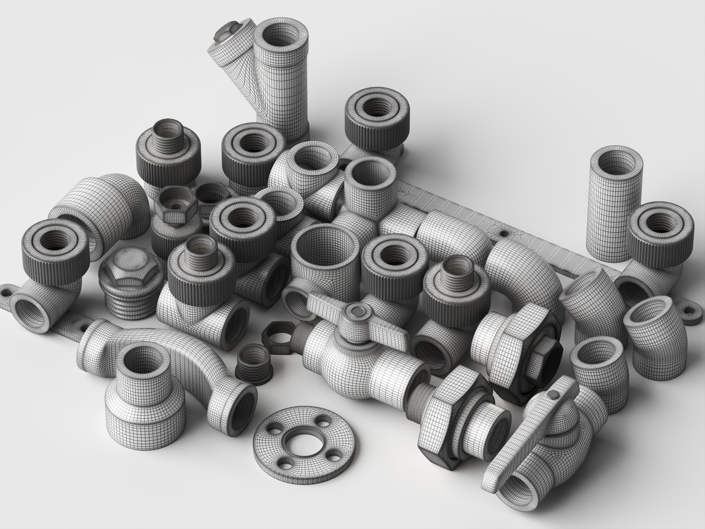 PPR Pipe Fittings 3D Model Plumbing Parts Collection model https://p.turbosquid.com/ts-thumb/jO/u0Ypbh/tR/pipefittings9/jpg/1787404825/1920x1080/fit_q87/3009e3c15bffb0768aa4269d2d88e08b53648ec1/pipefittings9.jpg