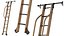 Custom Service Hardware Bibliotheksleiter mit Schiebehaken