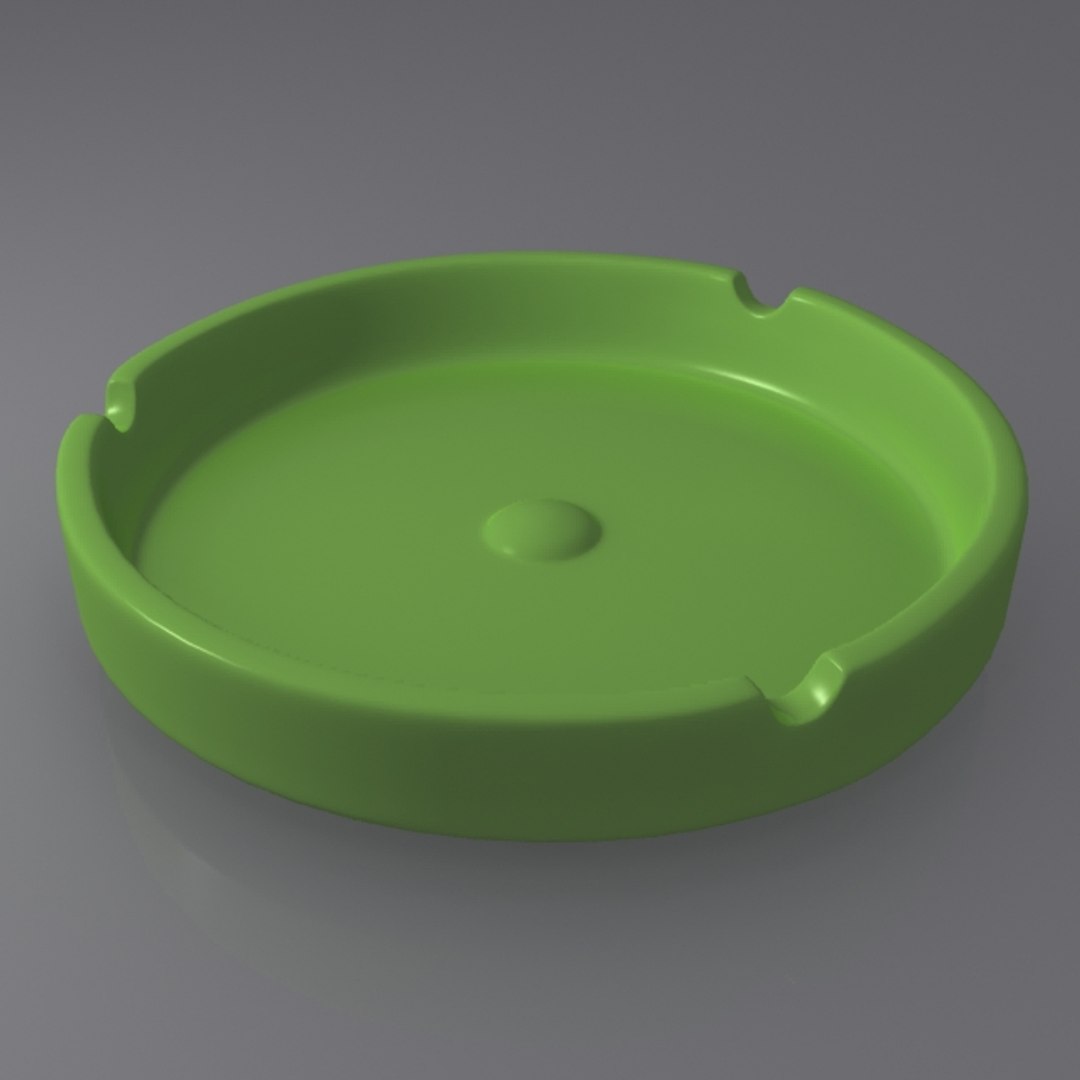 ashtray cigarette rests 3d model