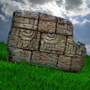 historical aztec 3d max