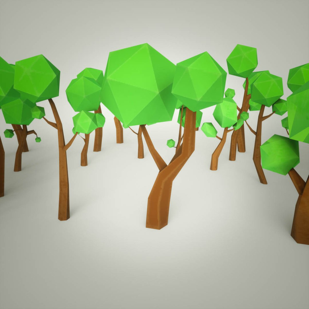 3D Model Tree Cartoon Forest Pack - TurboSquid 1391448