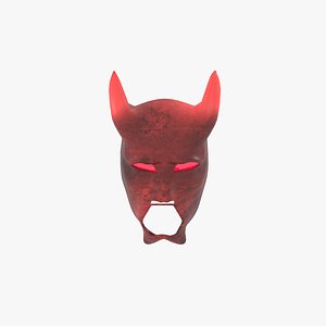 3D Japanese demon robotic  mask
