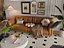 Intérieur de salon rétro-moderne français