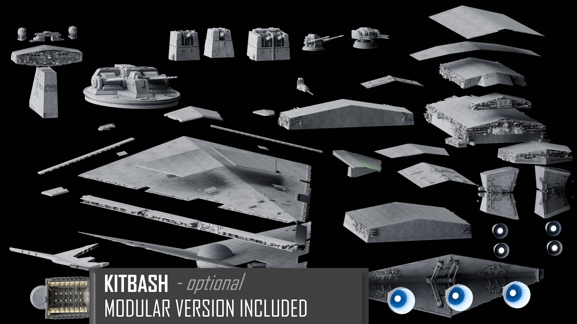 3D Imperial II-Class Star Destroyer Model - TurboSquid 2219245