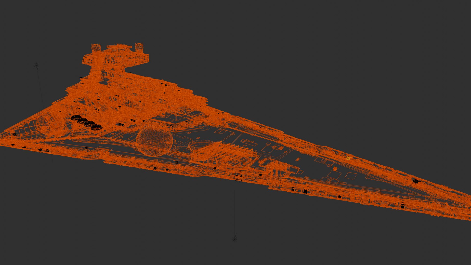 3D Imperial II-Class Star Destroyer model https://p.turbosquid.com/ts-thumb/jP/3SMKlO/Cs/wireframeisd2/png/1713739072/1920x1080/fit_q87/baaf6fa510bd3e0e2592395133d772e6650cfa96/wireframeisd2.jpg