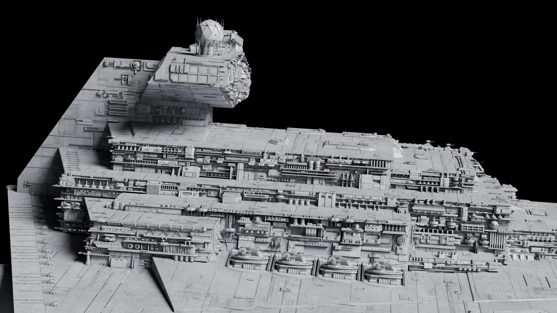 3D Imperial II-Class Star Destroyer model https://p.turbosquid.com/ts-thumb/jP/3SMKlO/jp/imperial2classstardestroyerthibautbillerot20/jpg/1713739001/1920x1080/fit_q87/396bb278ca7a5dbe7dbc72db0a73ac0ee248396a/imperial2classstardestroyerthibautbillerot20.jpg