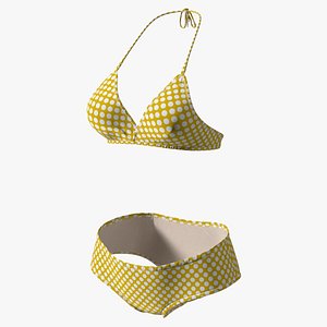 Polka Dot Bikini 3D model