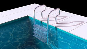 pool ladder 3d model