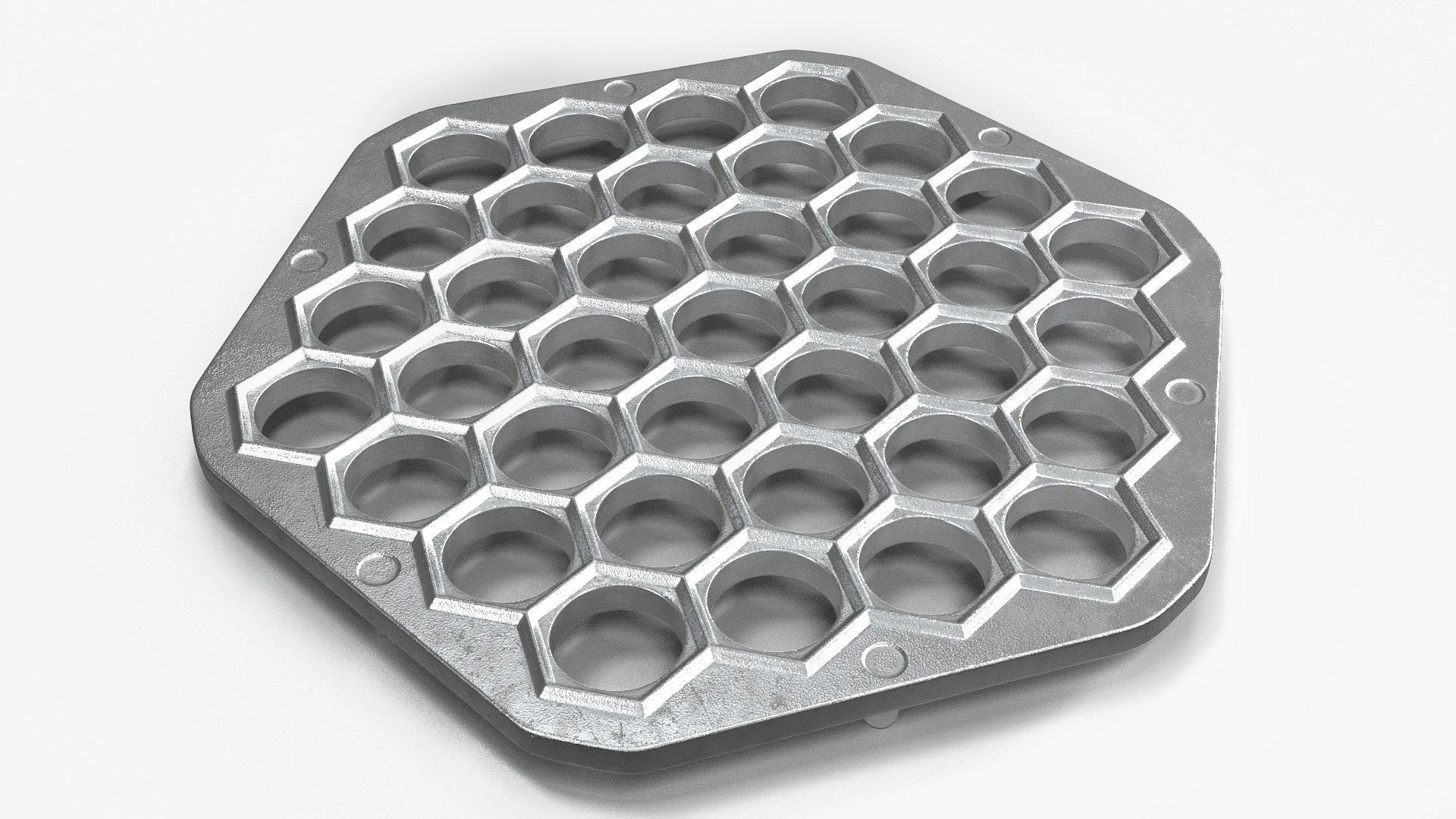 Hexagon Dumplings Maker Mold 3D model preview