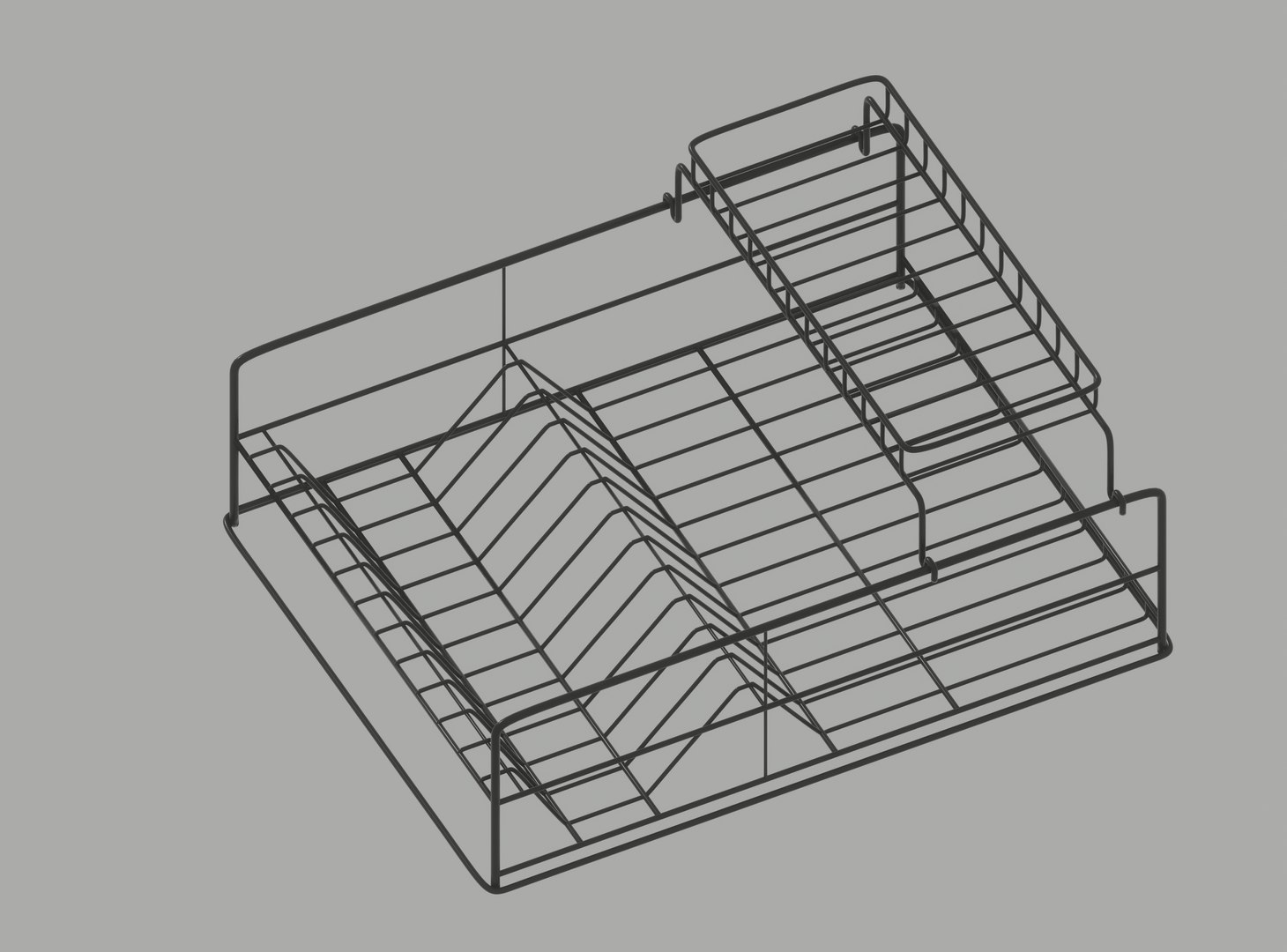 Dish Drying Rack 3D Model - TurboSquid 2196603