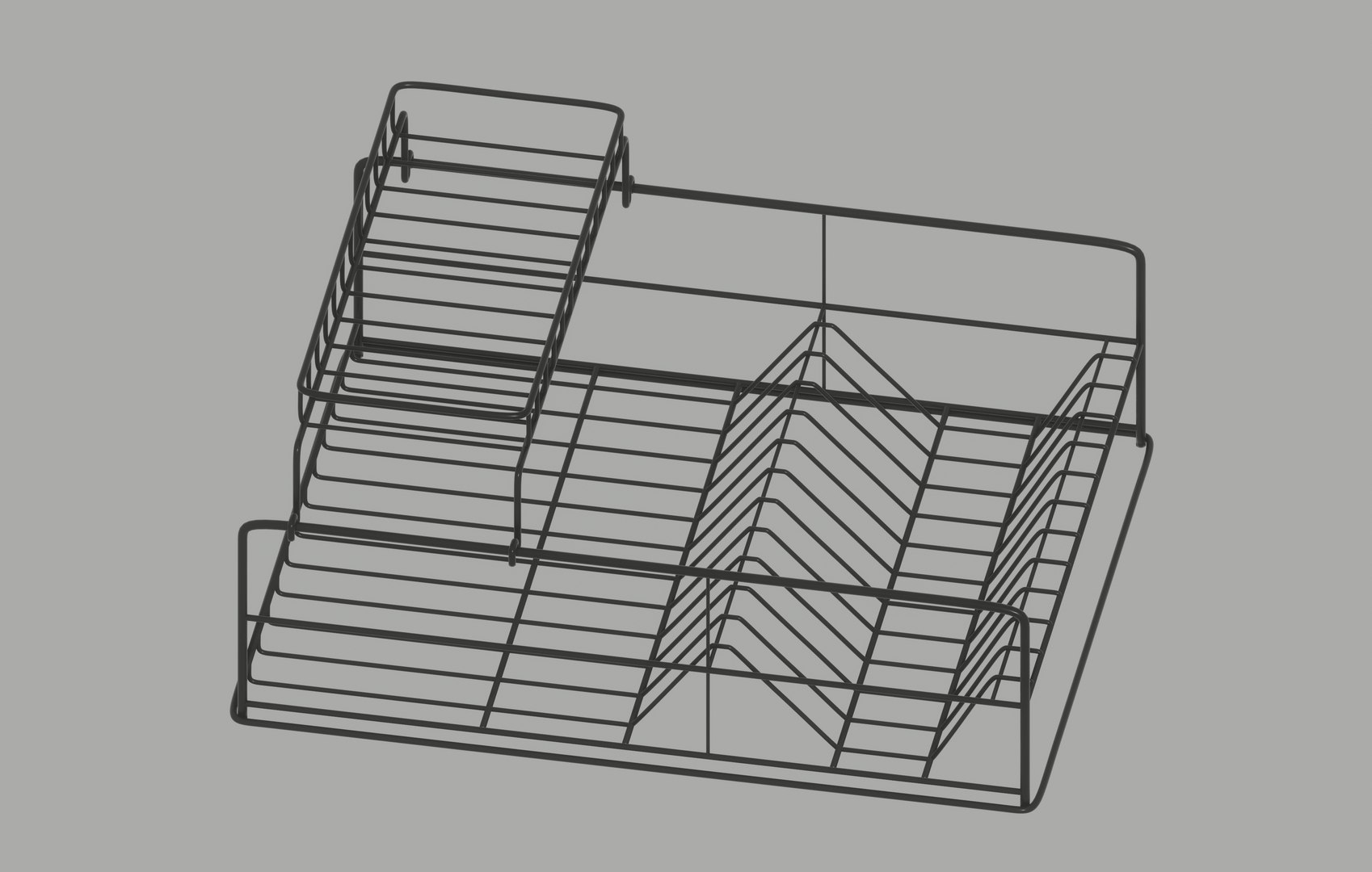 Dish Drying Rack 3D Model - TurboSquid 2196603