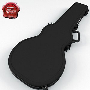 3d electric guitar case v2 model