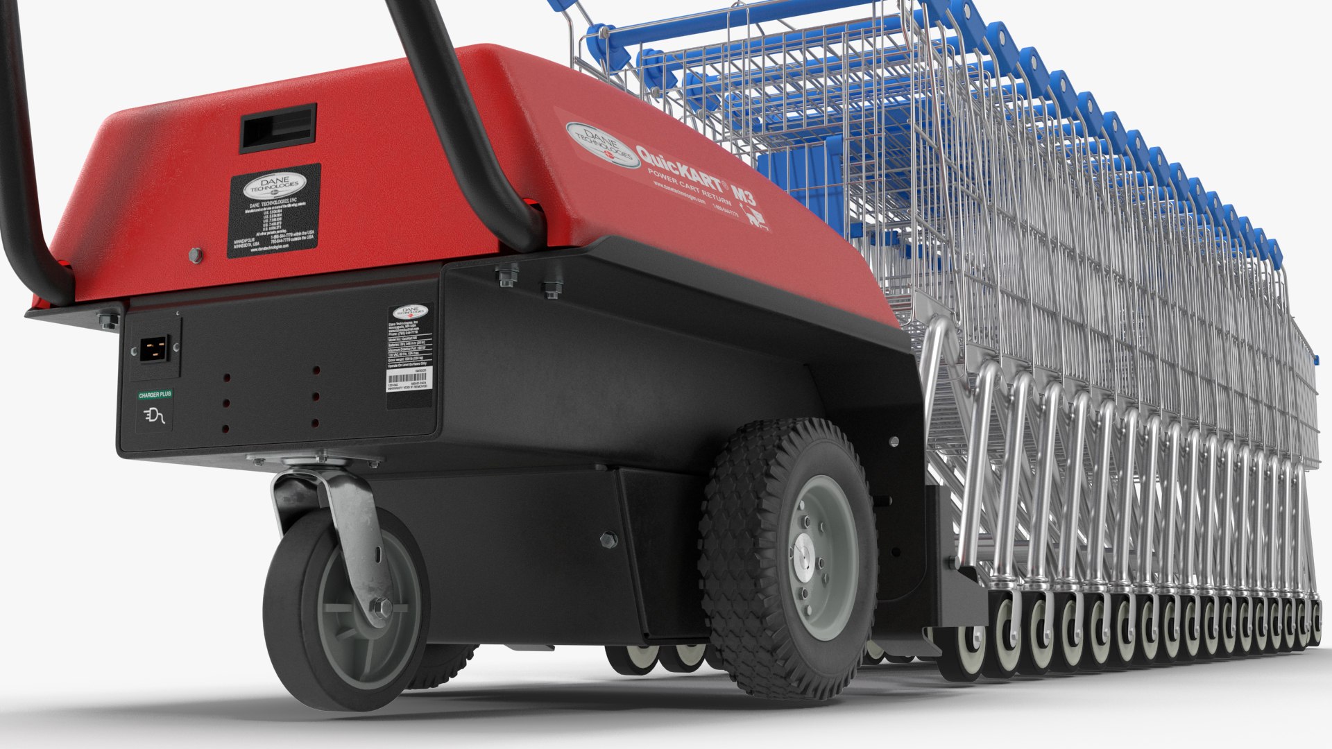 Electric Shopping Cart Retriever with Trolley model TurboSquid 2095329