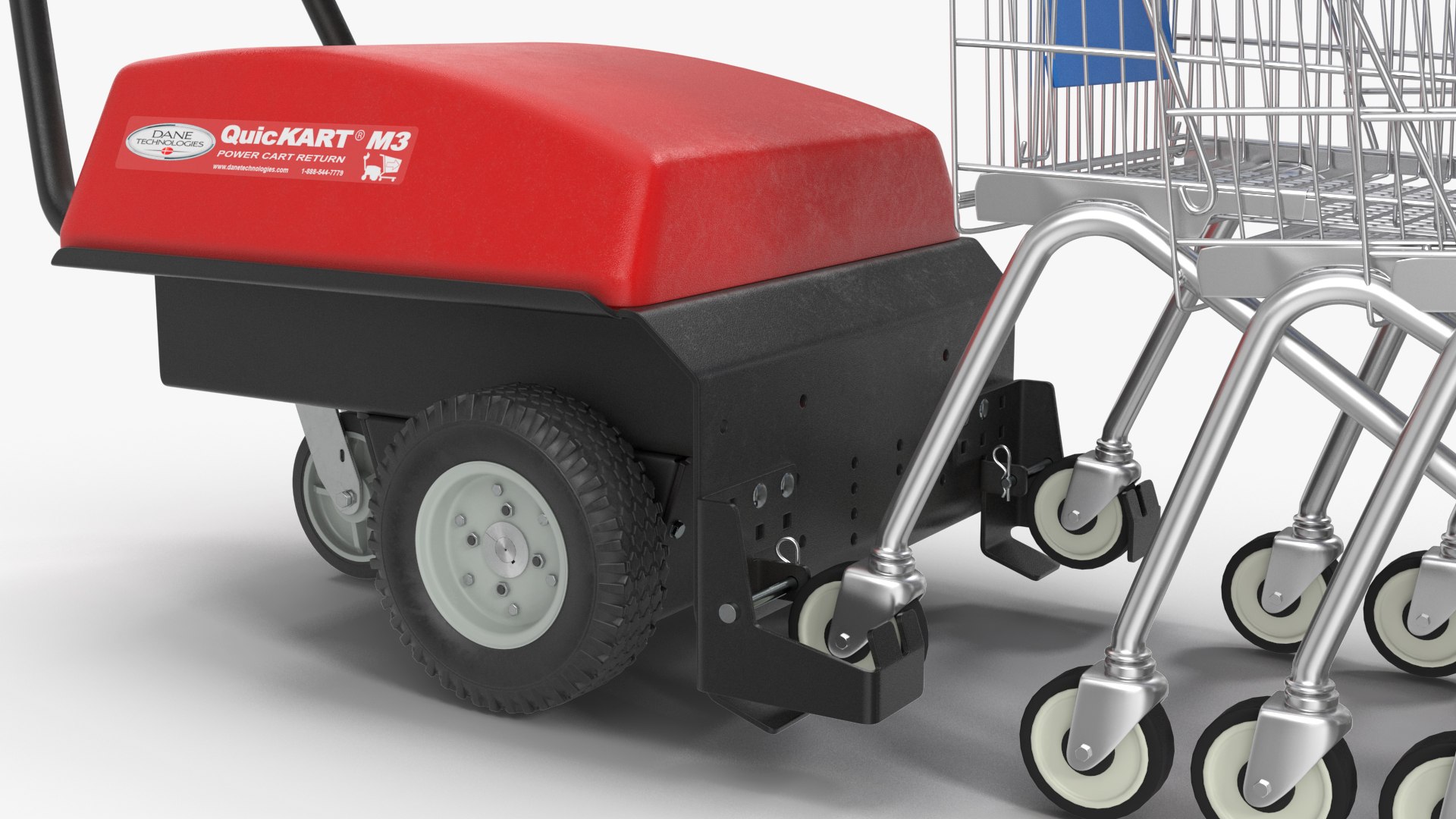Electric Shopping Cart Retriever with Trolley model TurboSquid 2095329